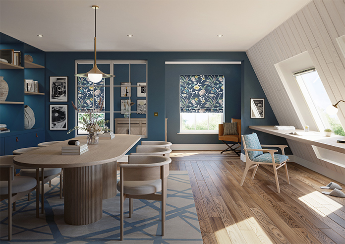 Abigail, Navy - Roman Blind - Image 8